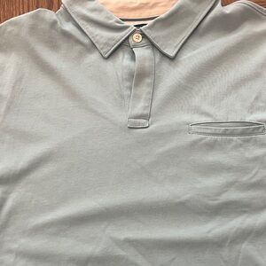Banana Republic Soft Blue Polo Shirt